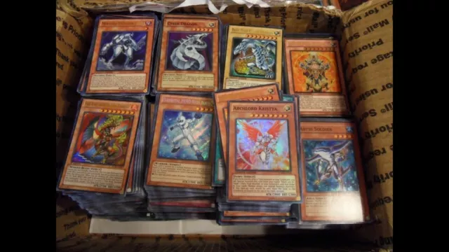 1000 YUGIOH CARDS ULTIMATE LOT YU-GI-OH! COLLECTION WITH 50 HOLO FOILS &  RARES!!