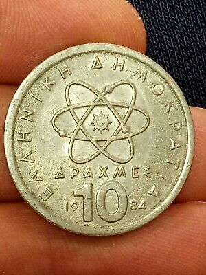 Coin Greece 10 Drachma 1984 free UK post Kayihan coins