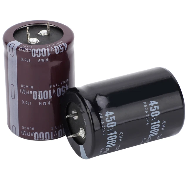 2Pcs Electrolytic Capacitor Aluminium Cylindrical Component 105℃ 35x50mm 1000μF✿