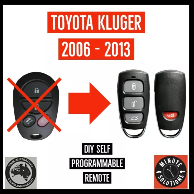 Fits Toyota Kluger Car Remote Key Fob 2006 2007 2008 2009 2010 2011 2012 2013