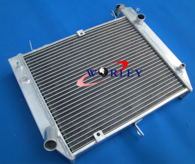 Aluminum radiator for YAMAHA YZF R1 2000 2001 00 01 Motorcycle + One Fan 3