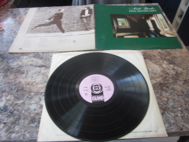 Nick Drake Five Leaves Left Pink Island Block Label, 1St Press Ej Day, Ilps 9105