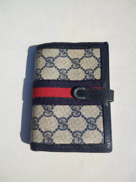 Gucci Vintage Web Ophidia Accordion Monogram Wallet 13x9 cm