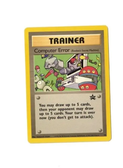 Computer Error 16 Black Star Promo Pokemon TCG Trading Card Light Play