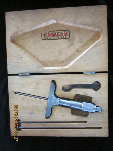 Starrett Athol Mass USA No. 440-A Depth Micrometer Starrett Athol Mass USA No. 440-A Depth Micrometer
