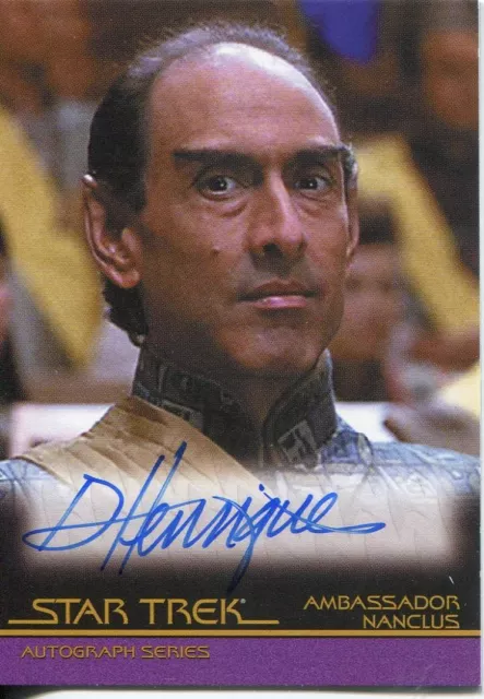 Star Trek Complete Movies Autograph Card A22 Darryl Henriques