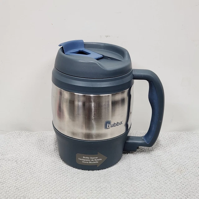 Bubba Keg 52oz Grey Classic Travel Mug W/ Handle & Bottle Opener Hot Or Cold
