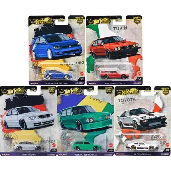 Hot Wheels Premium Car Culture Speed Machines 5-Pack in Collectible Hot Wheels Premium Car Culture Speed Machines 5-Pack in Collectible