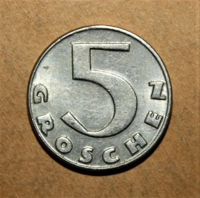 S12 - Austria 5 Groschen 1931 Uncirculated Coin - Thick Cross *** Nice