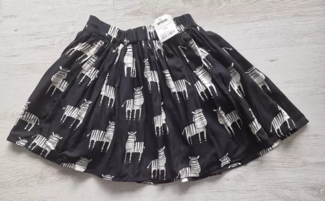 NEXT Girls Skater Skirt Age 6-7 Yrs H122cm BNWT Black 100% Cotton