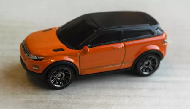 Matchbox 2015 Range Rover Evoque orange/schwarz SUV MBX Auto Car PKW Mattel ´15