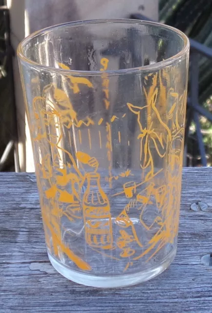 Yellow Swanky Swig Cottee's Party Tumbler Glass