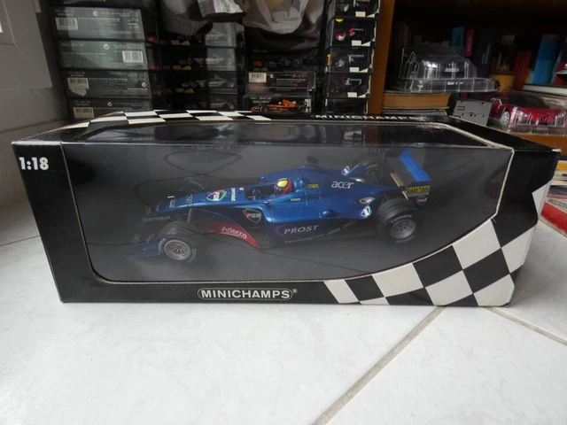 Miniature Peugeot AP01 – Formule 1 Prost – Minichamps – État Neuf