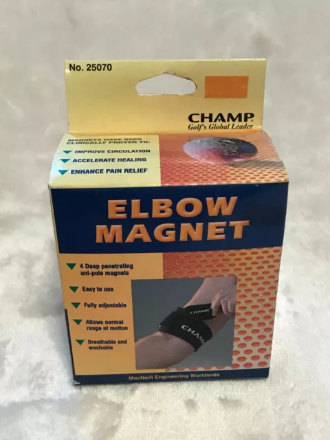 Champ Elbow Magnet Good For Use In Any Sport Golf Tennis Etc NEW