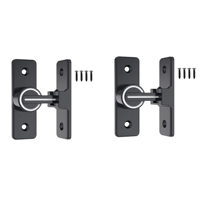 Barn Door Lock Hardware, 90 Degree Heavy Duty Gate Latches Flip  Safety Dooed