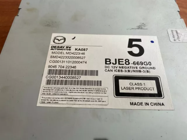 Mazda 3 Mk3 2014 Sat Navigation Cd Unit Bje8-669G0 2