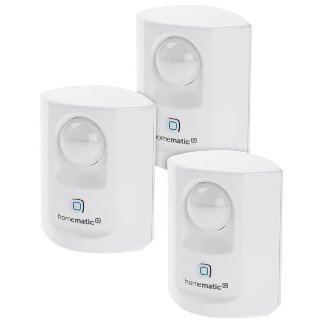 Homematic IP Smart Home 3er-Set Bewegungsmelder mit Dämmerungssensor - innen