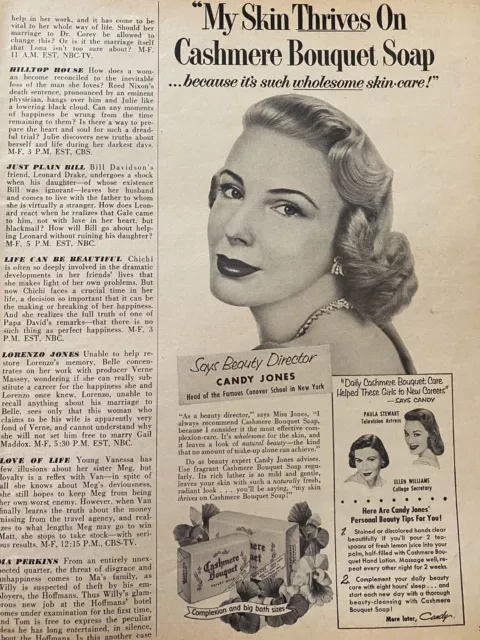 Cashmere Bouquet Soap, Vintage Print Ad