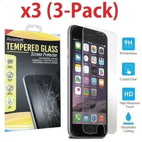 Premium Protecteur Ecran Verre Tempered Glass Film iPhone 5/6/7/8/X/12/13/Plus