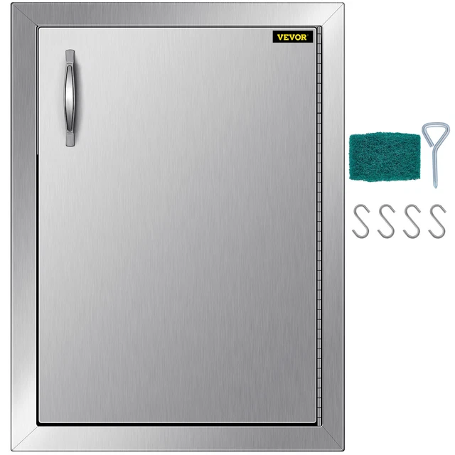 VEVOR 22"x16" Single Access Door Outdoor Kitchen BBQ Island Components