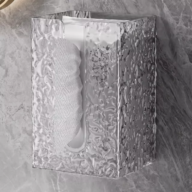 Soporte dispensador de toallas de papel plegado caja de tejido de pared multifunción