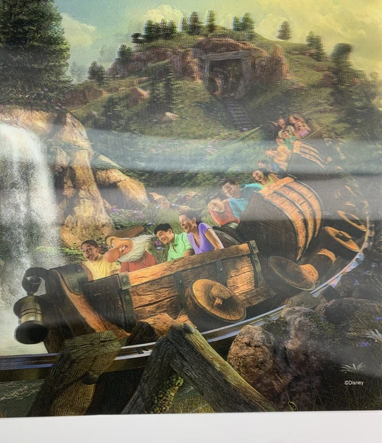 Mine Train Ride Poster DISNEY SEVEN DWARFS Mine Train 3D Motion Picture Magic Kingdom Ride ...