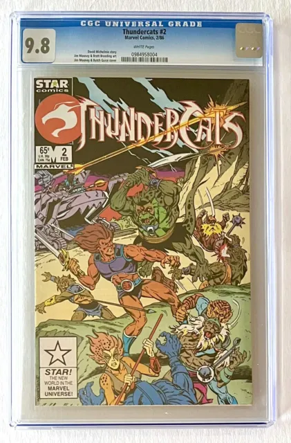 Thundercats #2 • Cgc 9.8 • 1986 • Marvel Comics • White Pages