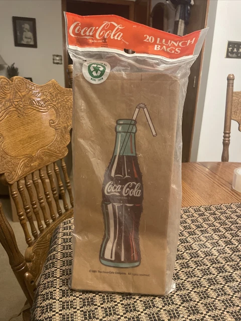 Coca Cola Paper Lunch Bags Qty 20 Always Coca Cola 1993
