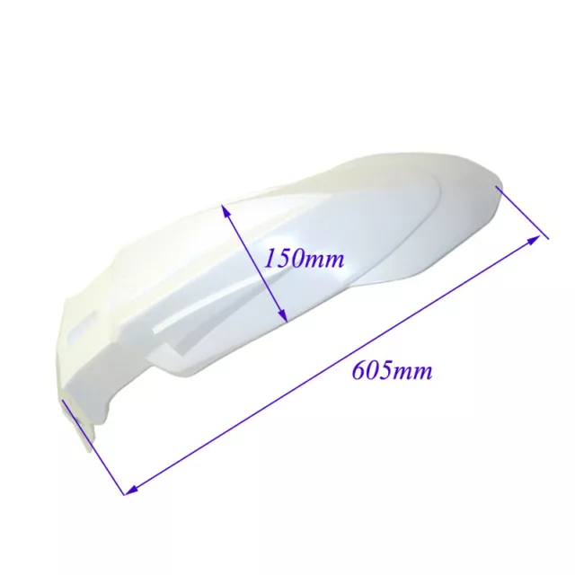 White Plastic Front Fender Mudguard For Dirt Motor Bike Supermoto Motorcycle