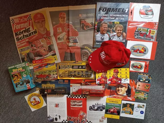 Michael Schumacher Sammlung Formel 1 Motorsport Trucks Ferrari Autogramm +++