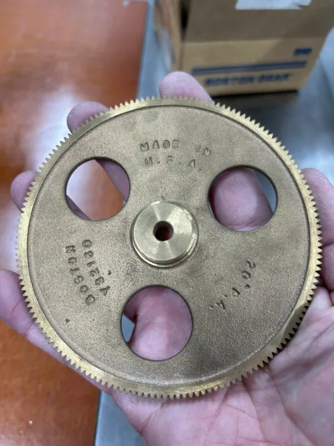 Qty 1 Boston Gear Y32160 Bronze Spur Gear-Clock 32 Pitch 160 Teeth 5/16" Bore