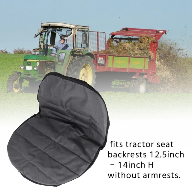Housse De Siège Tracteur Tondeuse Universelle Rembourrée - Confort Et Protection Noire