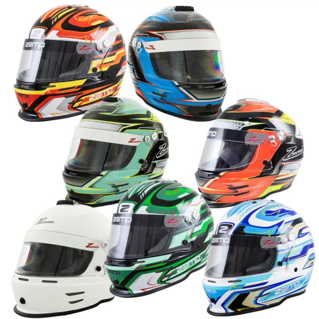 Zamp Kart Helmet RZ 42 YOUTH Sizes CMR2016, Ideal for Go-Kart Racing & Oval Race