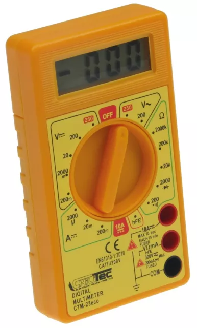 Multimètre universel voltmètre numérique ampèremètre ohmmètre appareil de mesure 20580