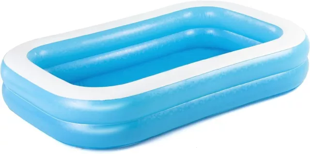 Jumbo Family Pool 103 Zoll Aufblasbares Paddeln Blase Up Vinyl Sommer Garten Spielzeug