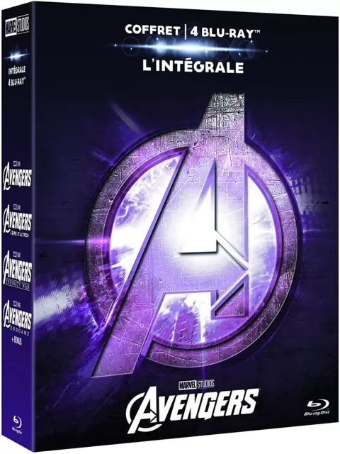 Coffret Avengers- Blu-ray Intégrale-4 Films Neuf