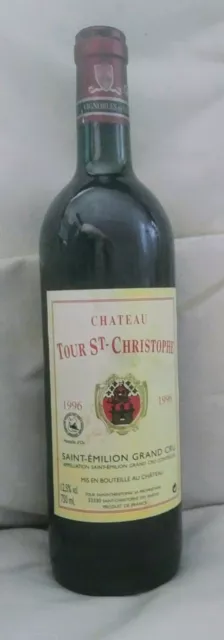 1996 Émilion Grand Cru Château Tour Saint Christophe alter Rotwein Frankreich