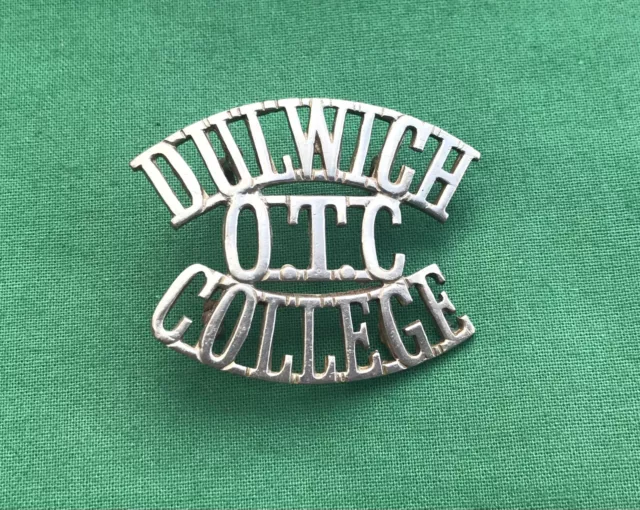 The Dulwich College OTC Shoulder Title, 100% GENUINE British Military Army Badge