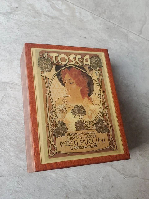 Reuge Swiss Musical Movement Tosca Music Jewelry Box made in Italy Reuge Swiss Musical Movement Tosca Music Jewelry Box made in Italy