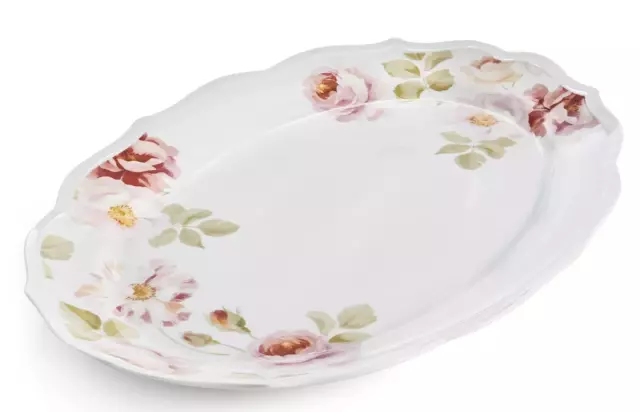 HOTEL COLLECTION Classic Wild Rose Platter, Large Serving Platter 18", Porcelain