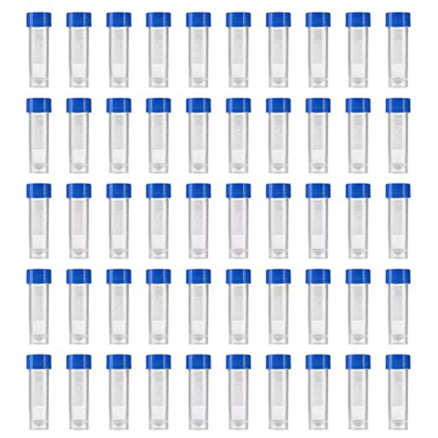 200 Stk. 5 Ml PlastikbehäLter mit Graduierten FläSchchen, ReagenzgläSer mit7938