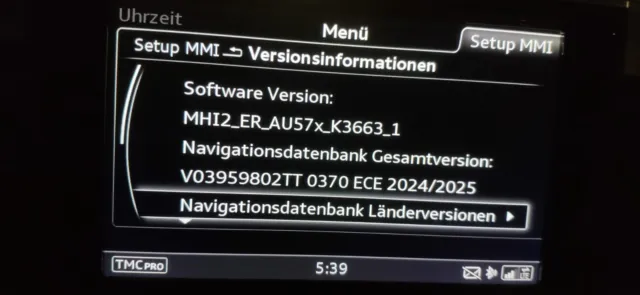 Audi A6/A7 4G C7 Navigation Update Europa 2024/2025