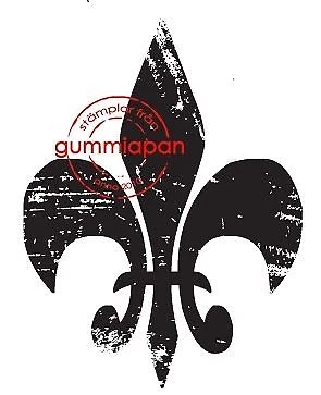 Gummiapan Gummistempel 14030115 - Spitze Wappen Zeichen Krone Vintage Motiv
