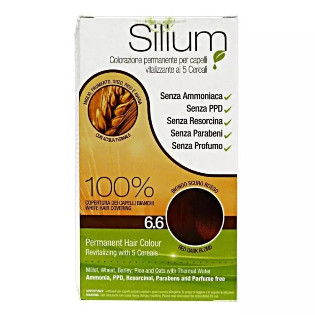 Silium Colorant Capelli5 Céréales Sans Ammoniac 6.6 Blonde Sc.rosso