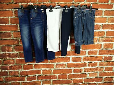 Girl Bundle Age 3-4 Years 100% Next Jeans Trousers Leggings Skinny Cropped 104Cm