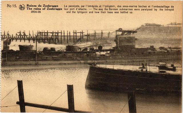 CPA Militaire, Ruines de Zeebrugge - La paralyse par l'Interpide (278355)