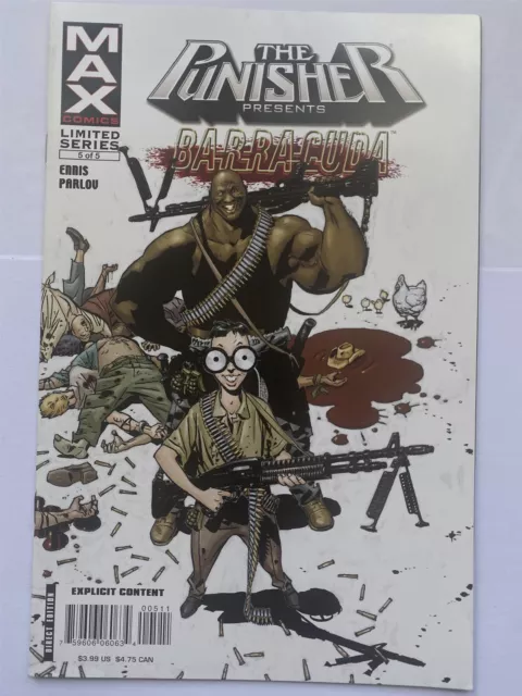 THE PUNISHER presents BARRACUDA #5 Garth Ennis Marvel MAX Comics 2007 NM