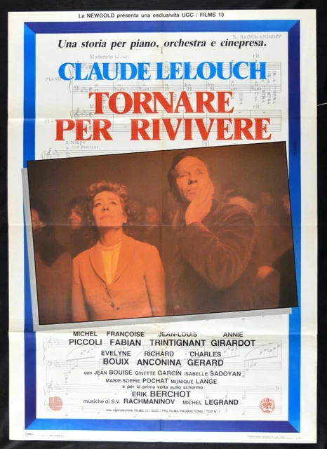 Manifesto Retour Pour Revivre Jean Louis Trintignant Lelouch Petit M294