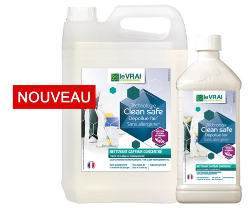 Clean safe nettoyant capteur concentré 5l - ACT 4240A - Entretien des sols - le