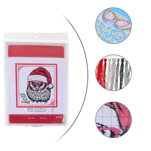 Juego de herramientas de bordado punto de cruz kits de bordado Navidad